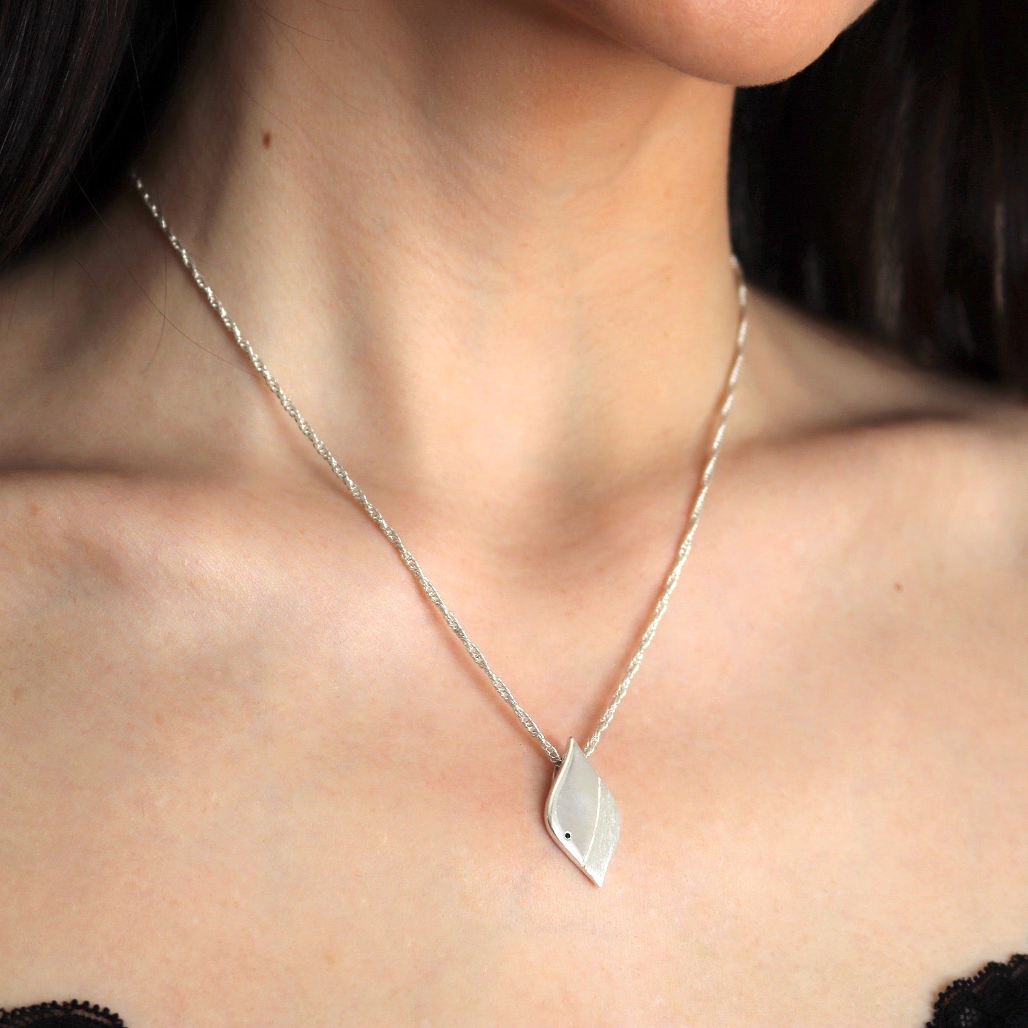 Sterling silver strength necklace deals