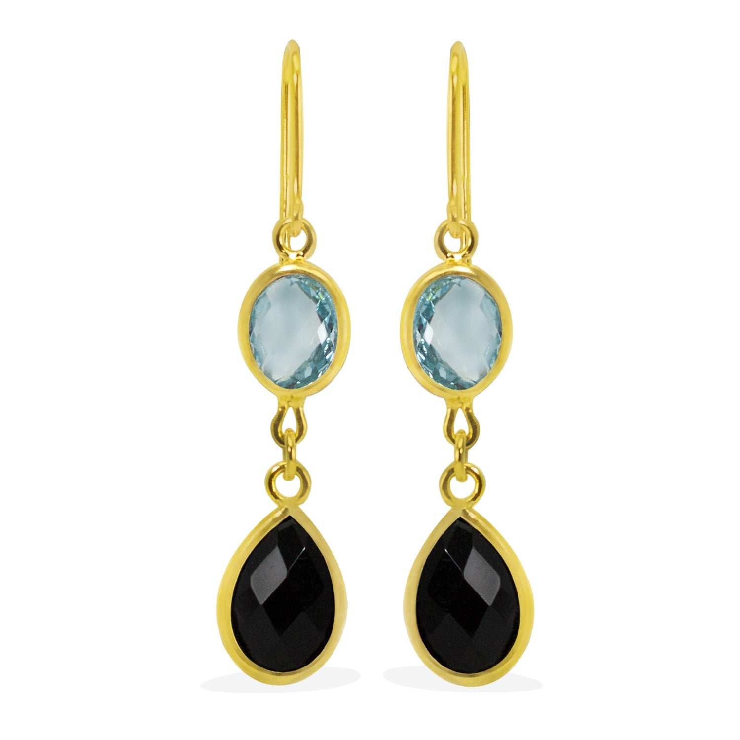 Amalfi Multicolour Gold Drop Earrings