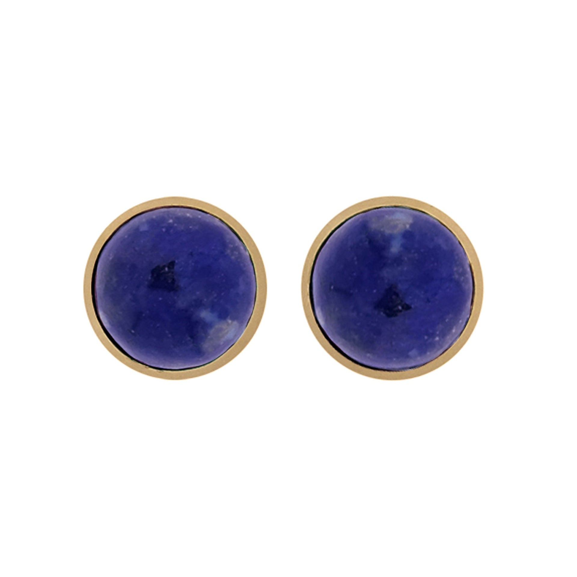 Maya Interchangeable Studs Gold Lapis Lazuli