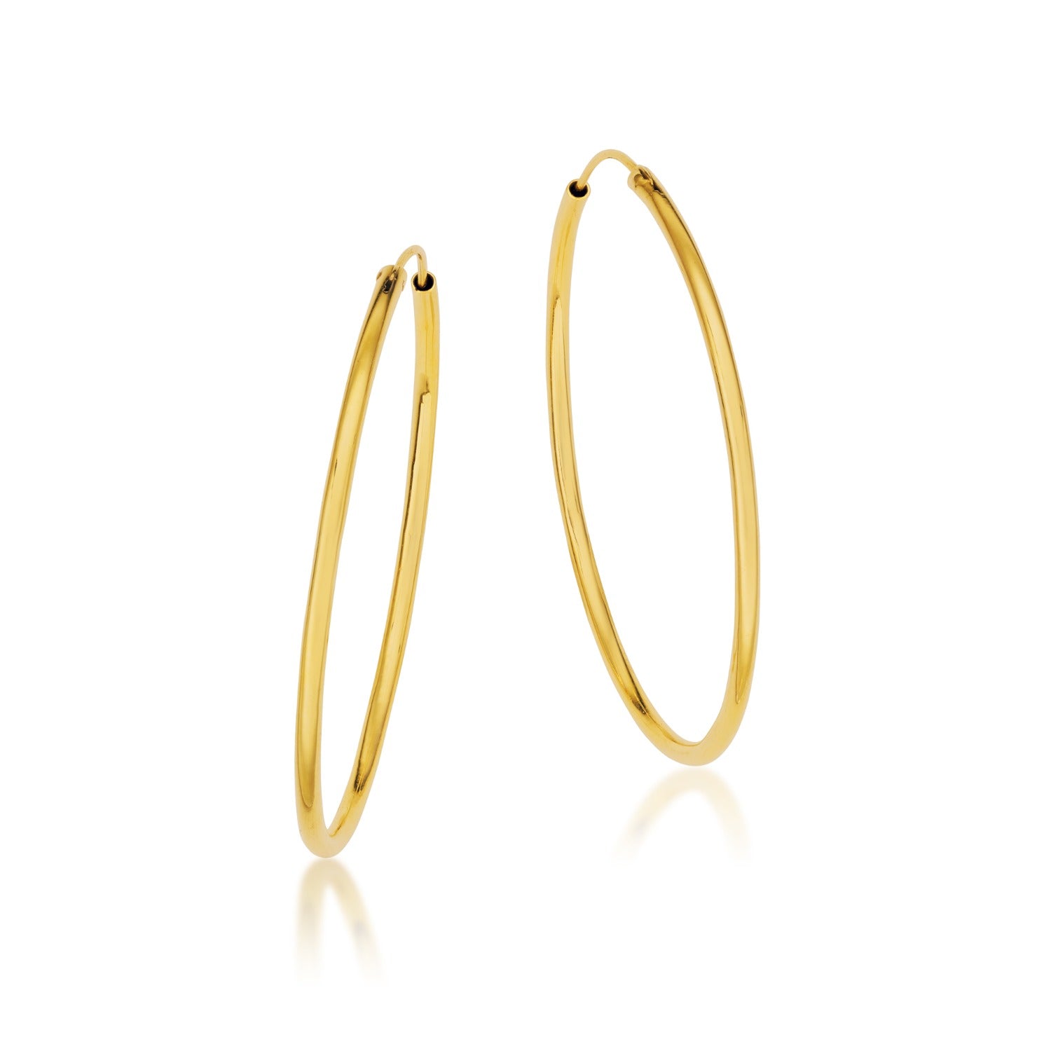 Lunar Hoops Classic Hoops In 14k Gold