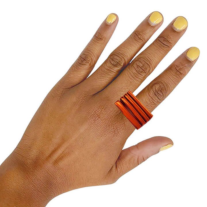 Leah Red Stacked Ring