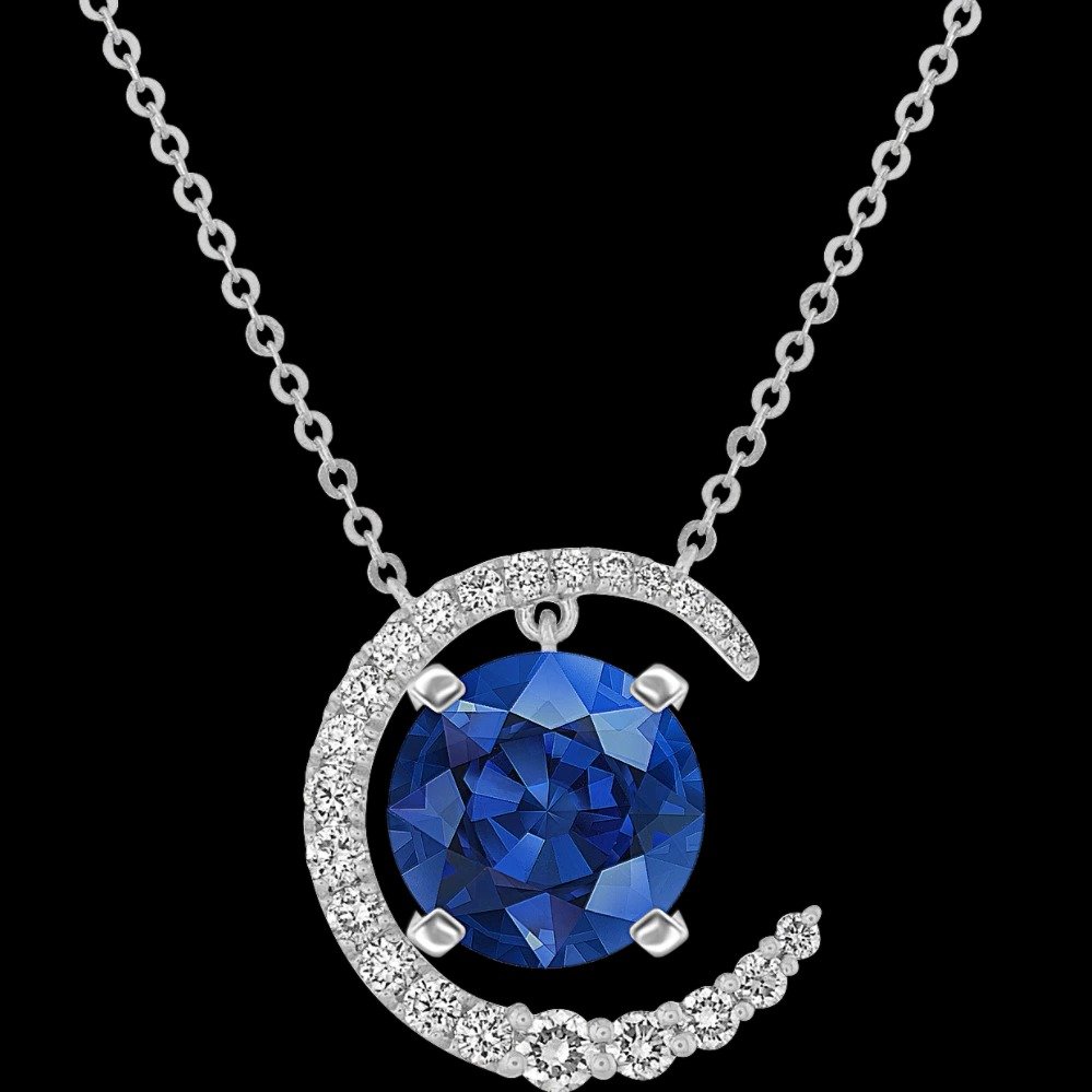 traditional-natural-sapphire-necklace-in-white-gold