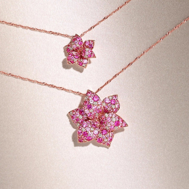 mosaic-pink-sapphire-diamond-flower-pendant