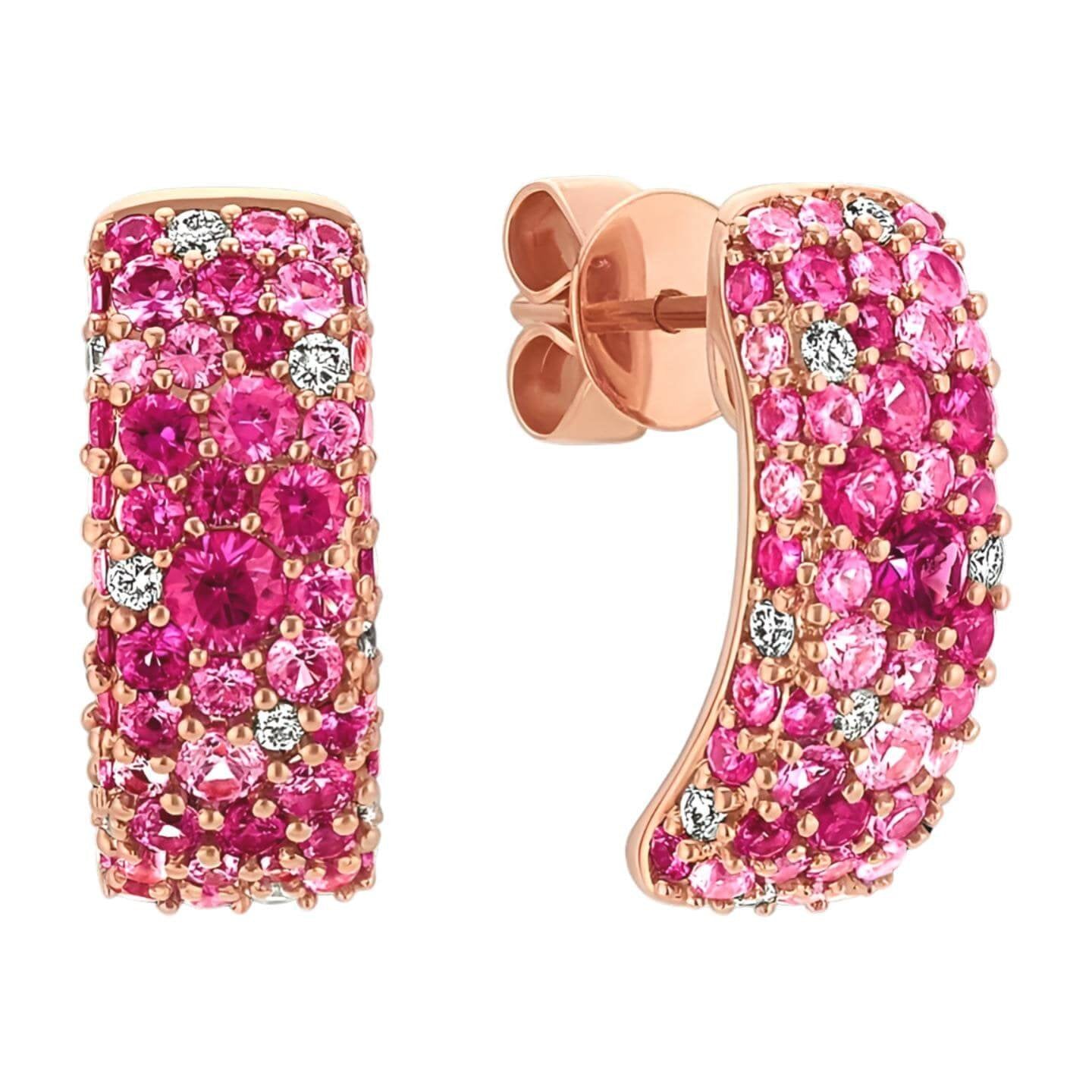 mosaic-pink-sapphire-diamond-earrings