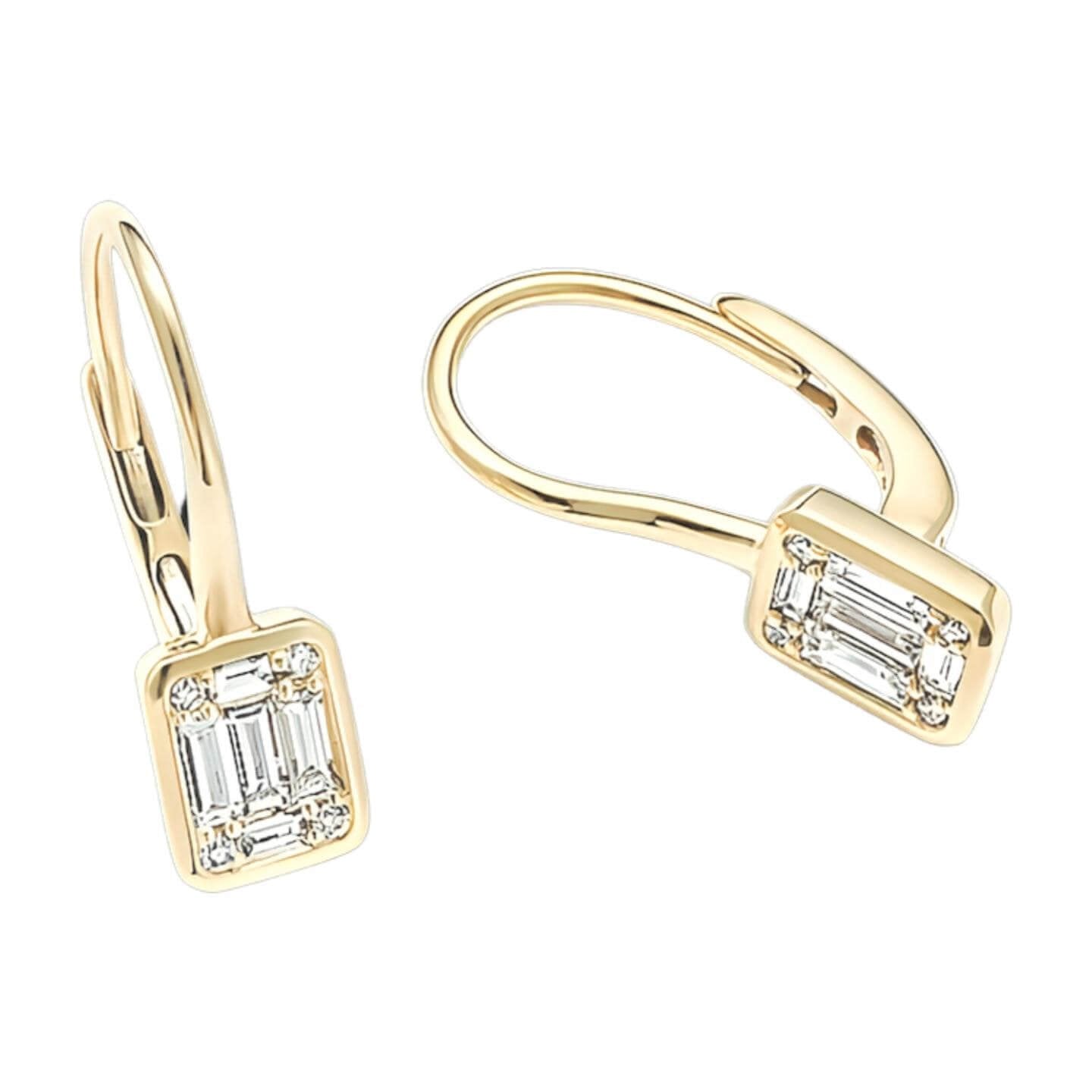 baguette-diamond-cluster-dangle-earrings