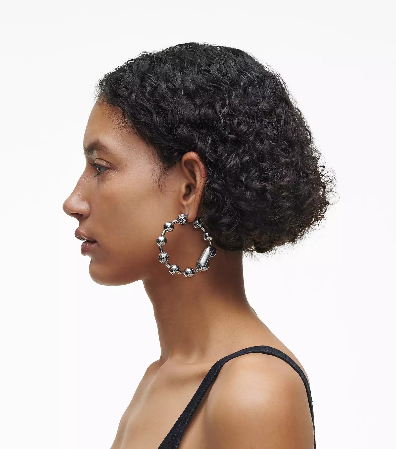 Marc Jacobs Monogram Ball Chain Hoops