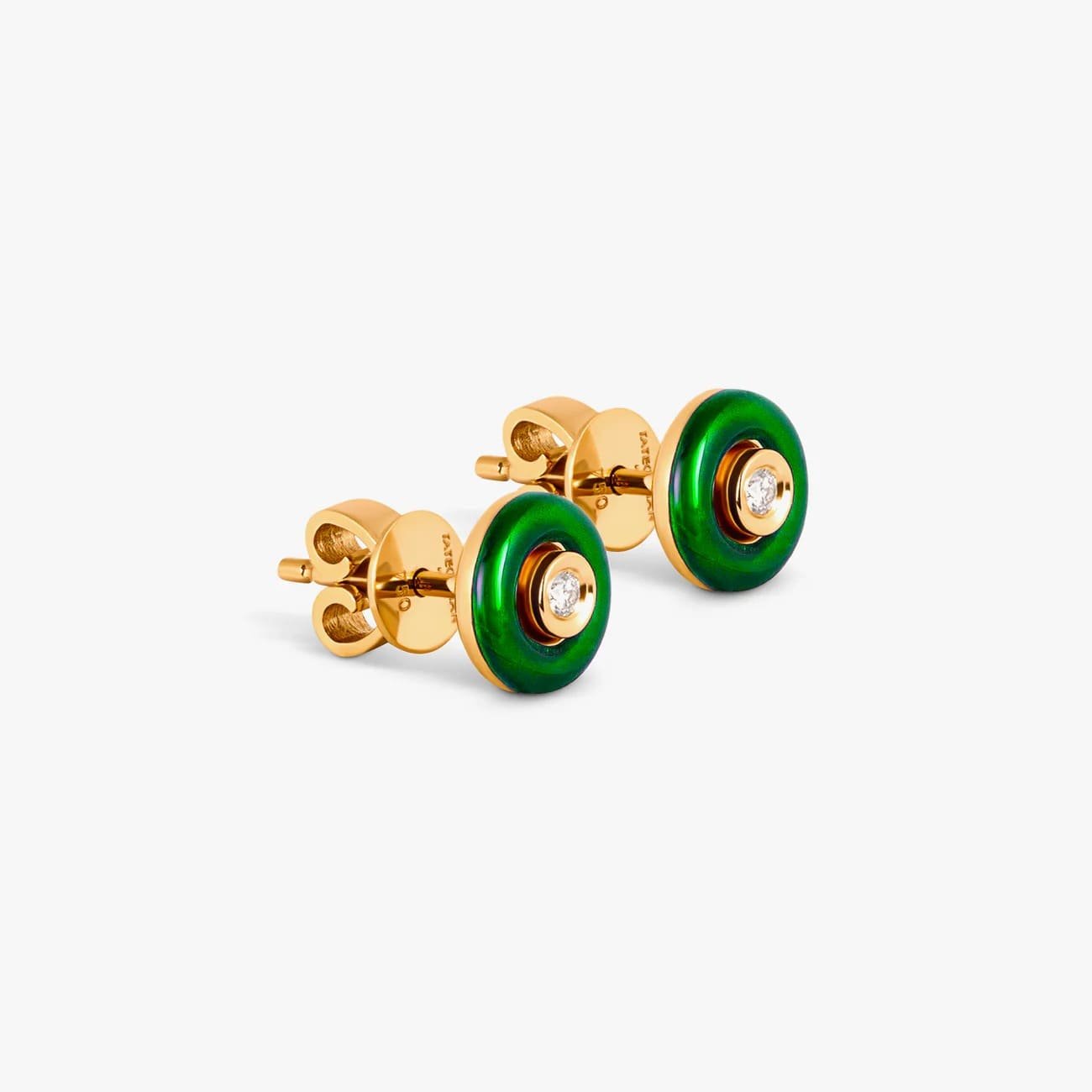 round-diamond-stud-earrings-with-green-enamel