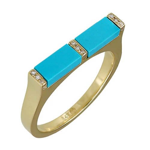 gold-spaced-diamond-rectangle-turquoise-ring