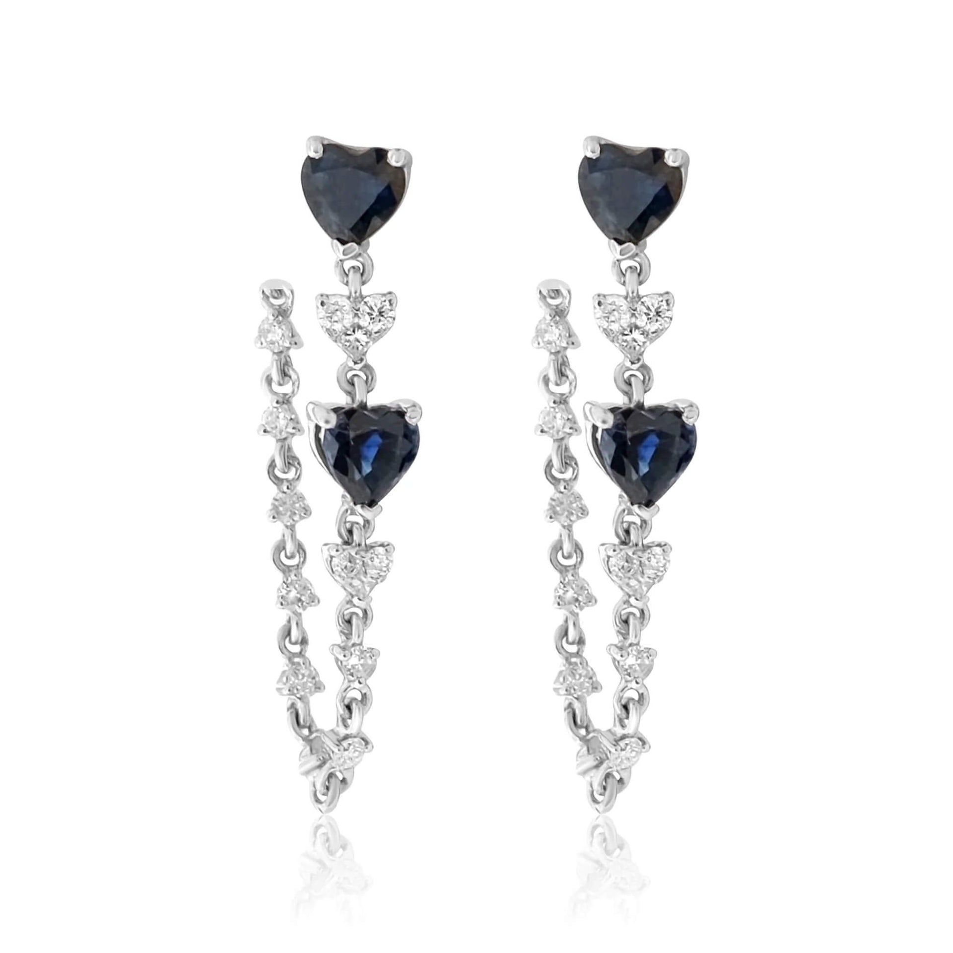 gold-diamond-sapphire-heart-loop-earrings