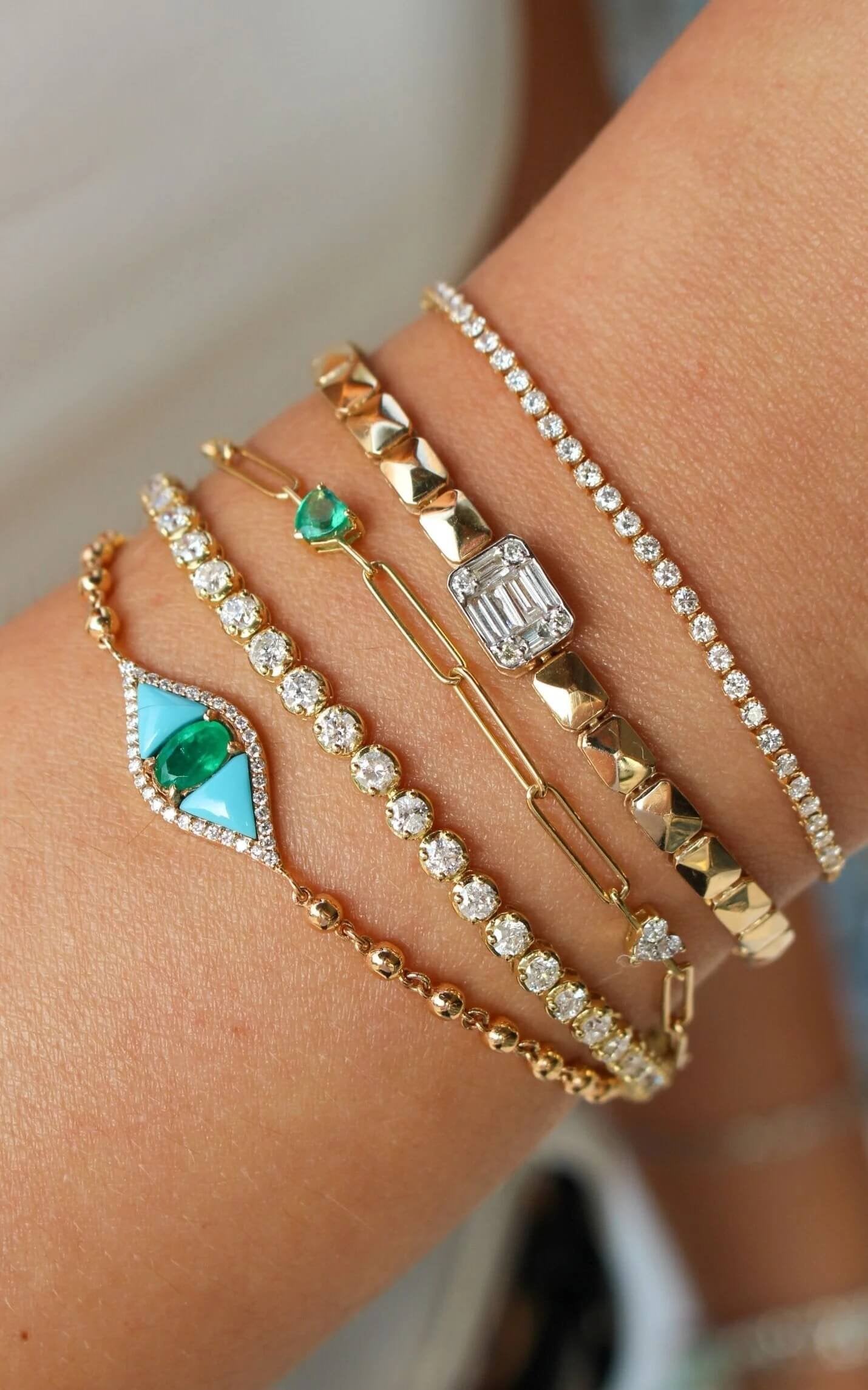 turquoise-and-emerald-pave-dainty-eye-bracelet