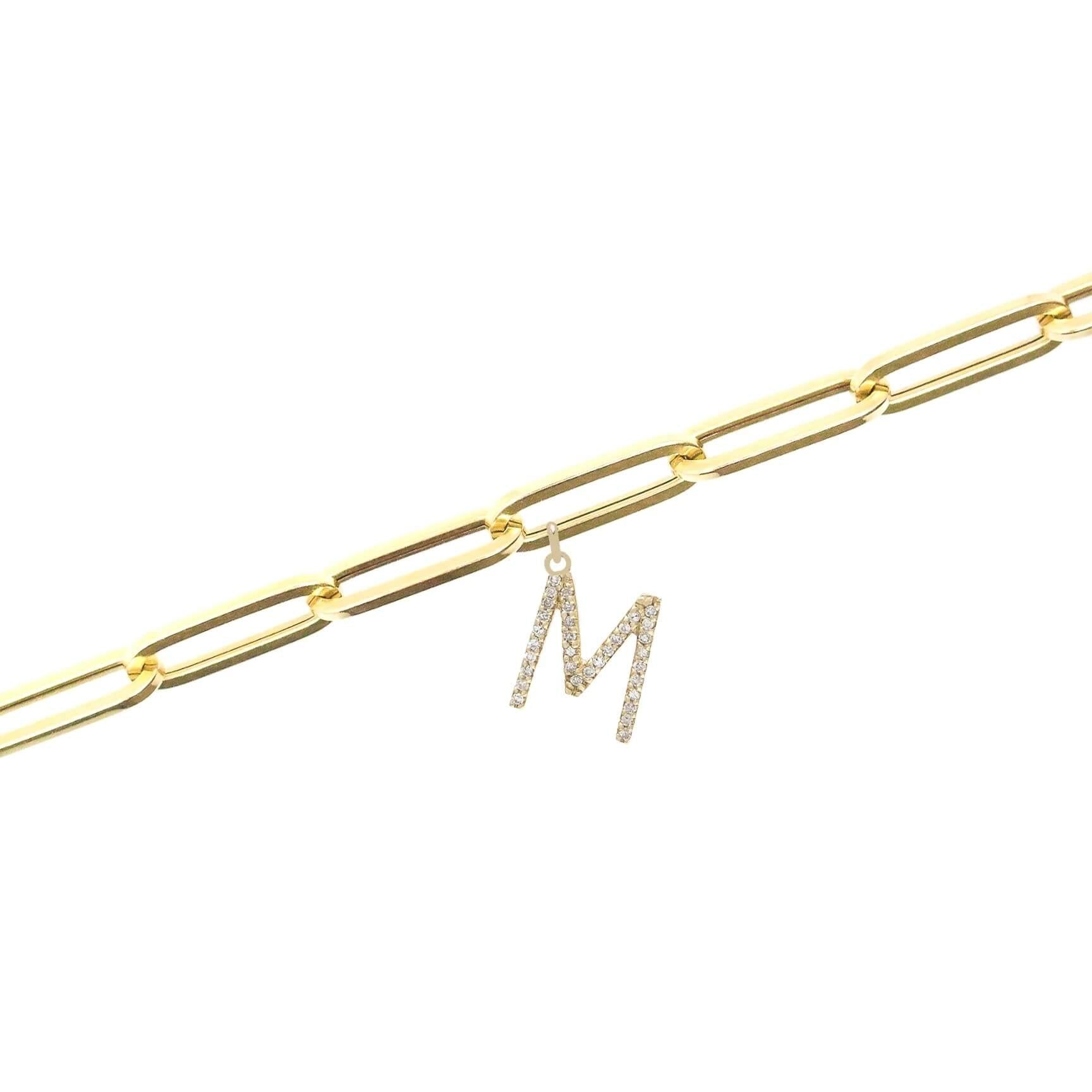 gold-medium-link-diamond-initial-bracelet