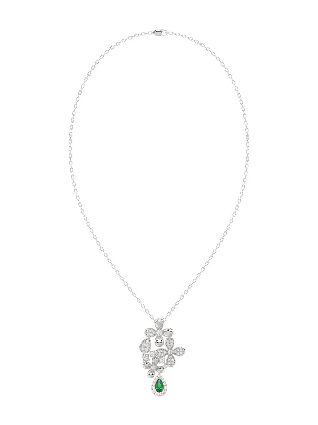 floral-white-gold-pendant-necklace