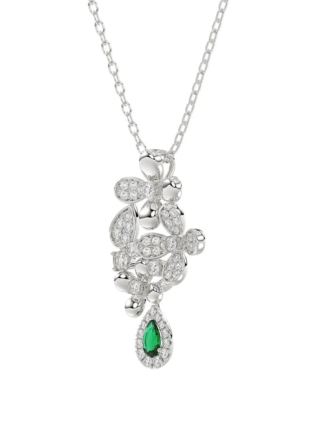 floral-white-gold-pendant-necklace