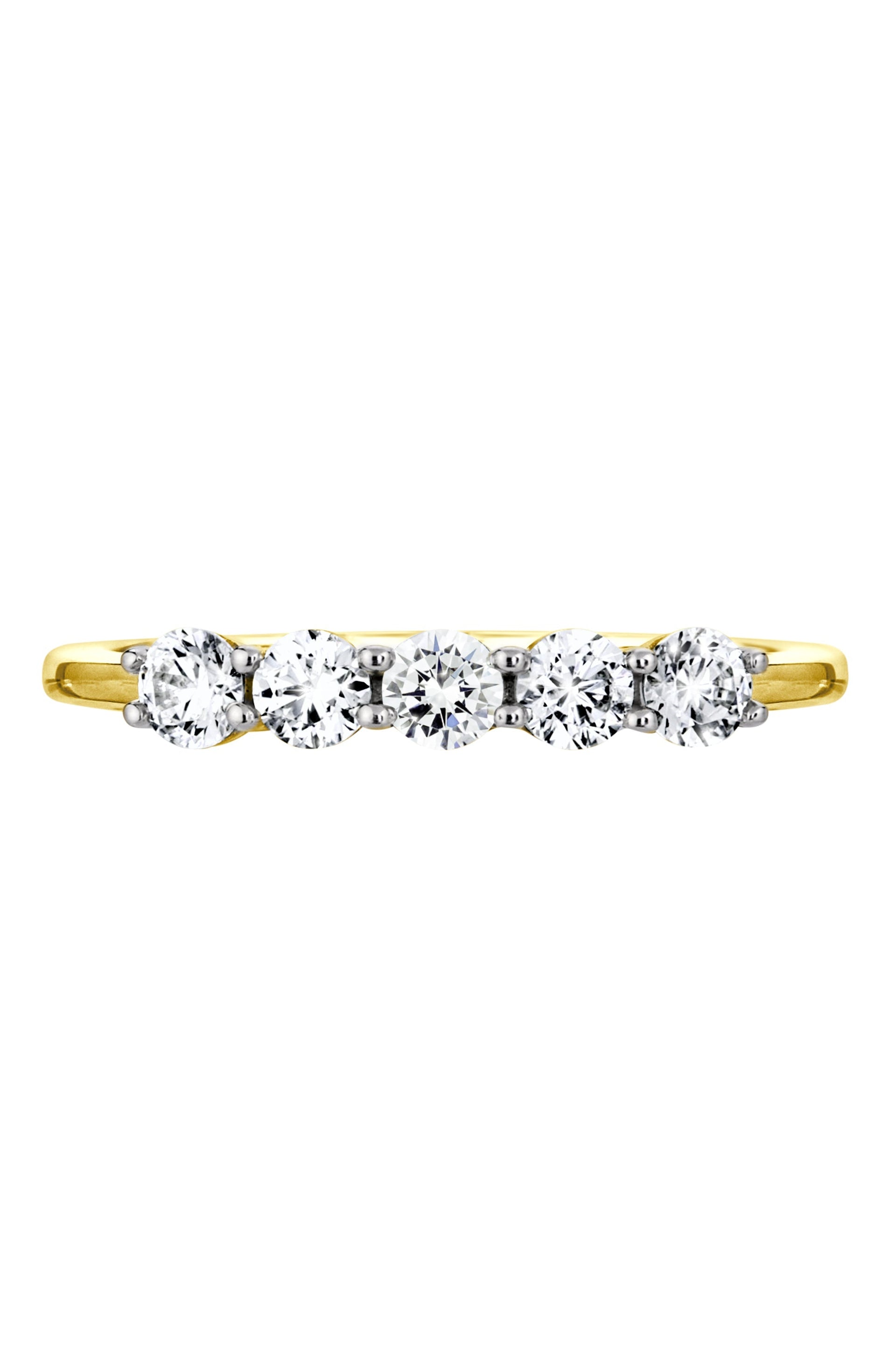 Elsie Yellow Gold Half Carat Lab Grown Diamond Ring