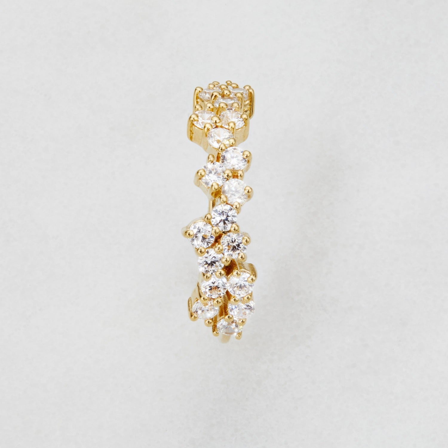 Gold Diamond Style Cluster Ring