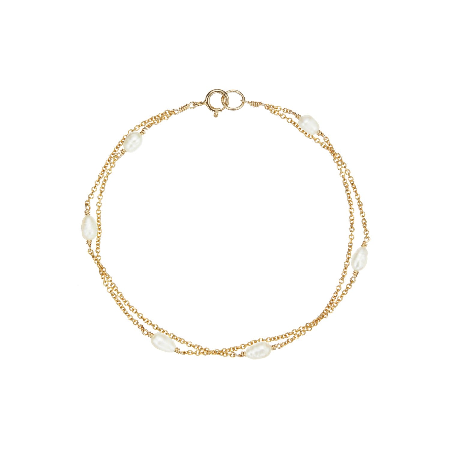 Gold Layered Seed Pearl Bracelet