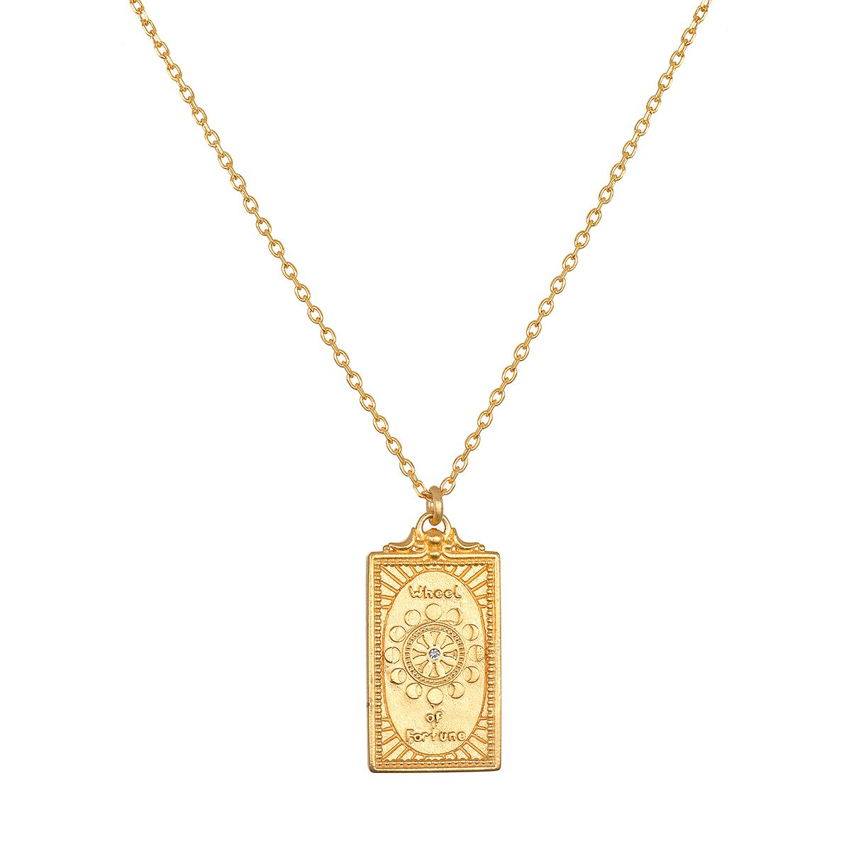 Wheel of Fortune Tarot Necklace