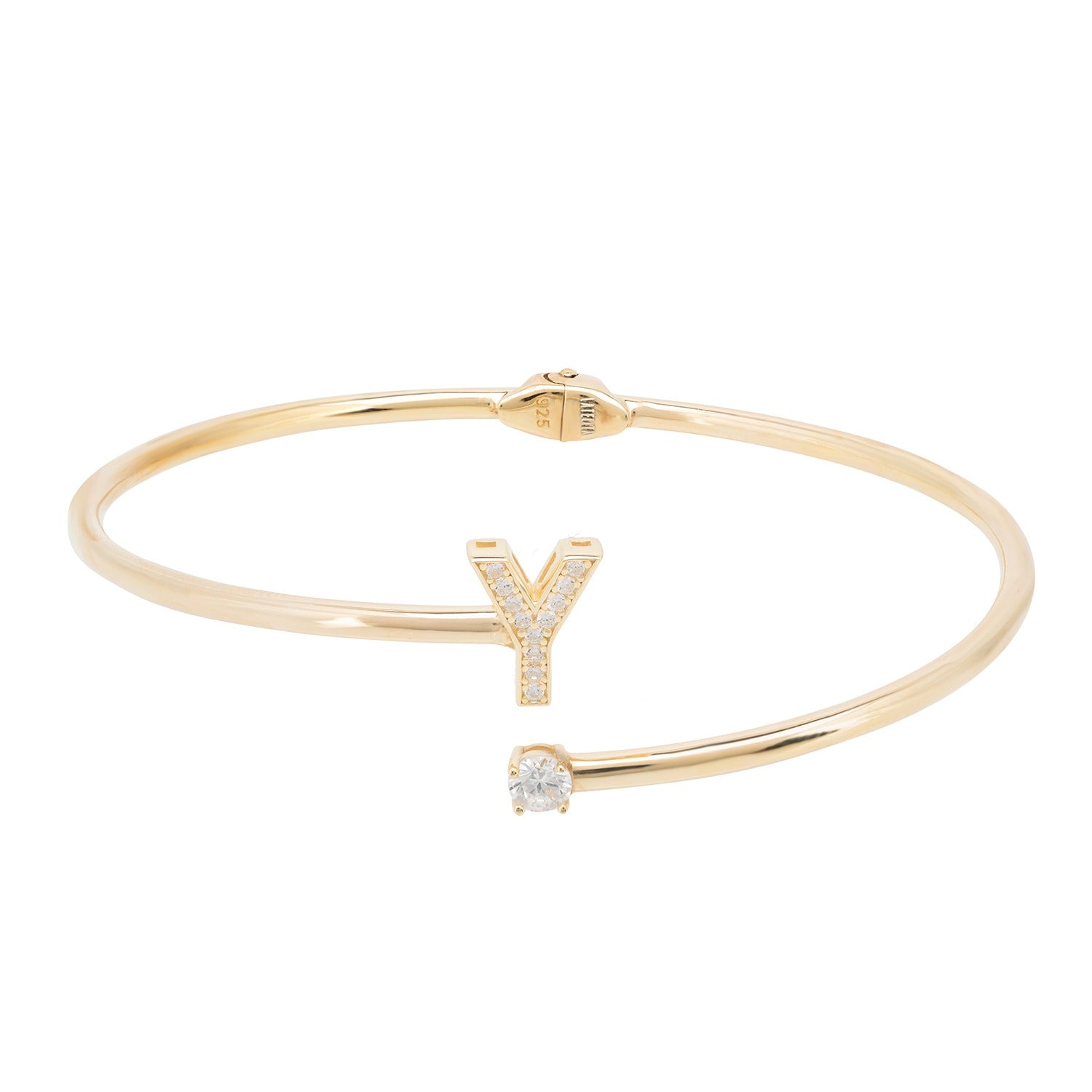 Initial Bangle Gold Y