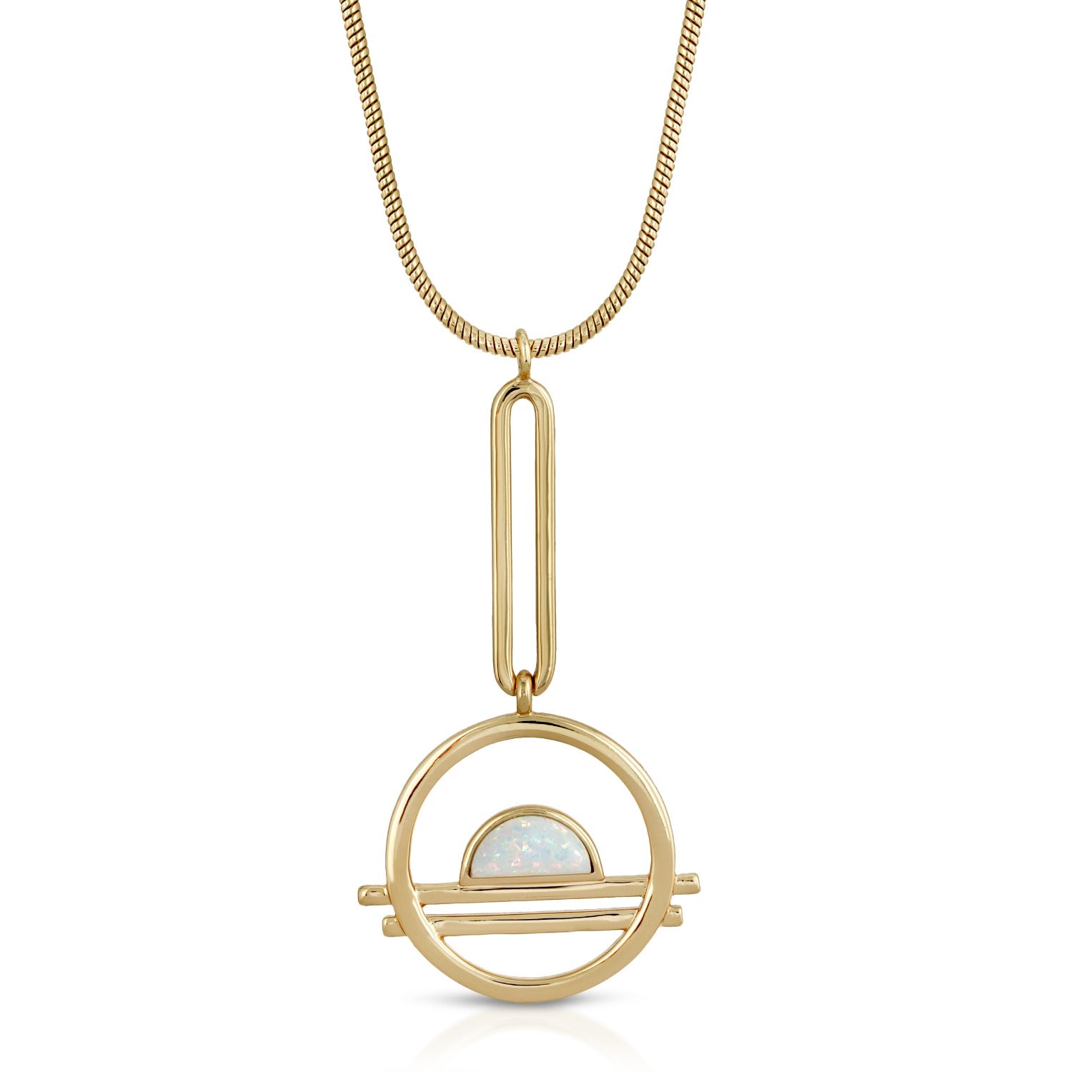 Ocean Drive Pendulum Necklace Opal