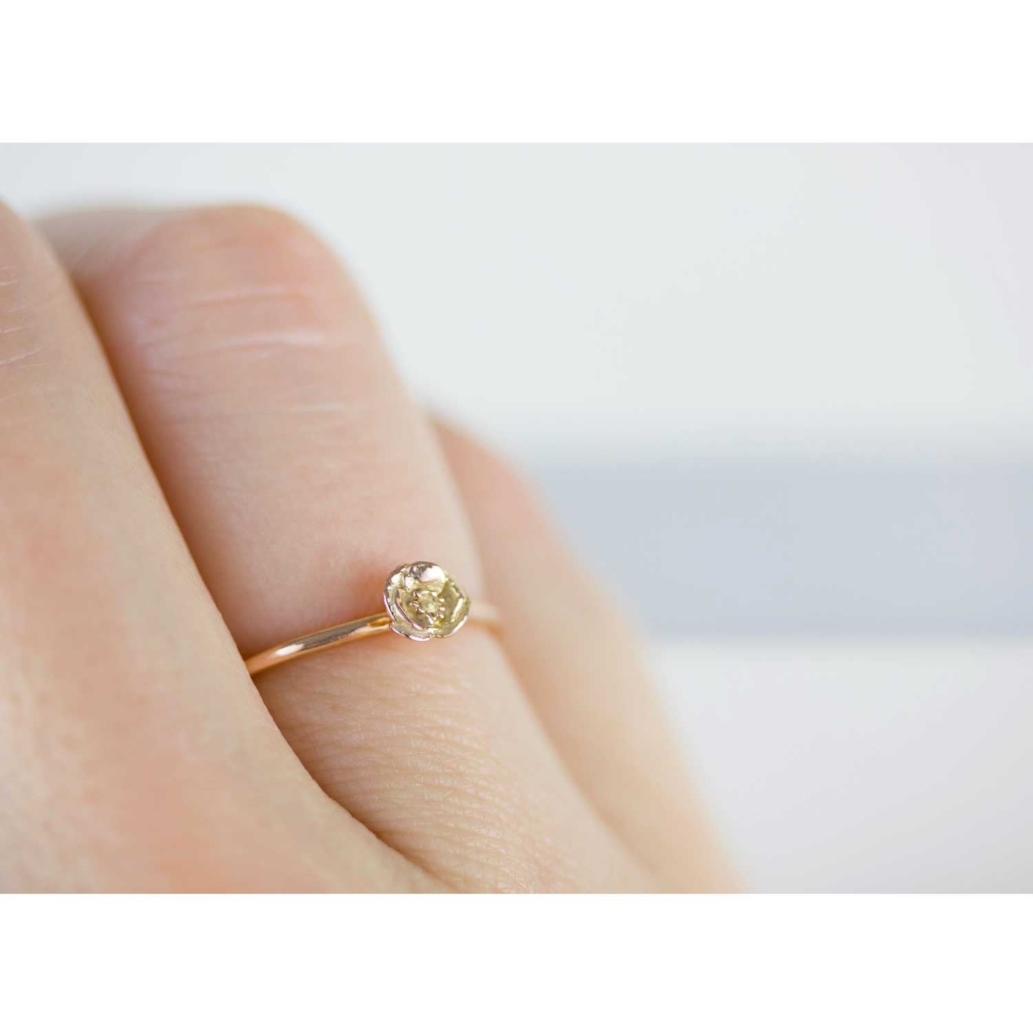 Poppy Stacking Ring Rose Gold