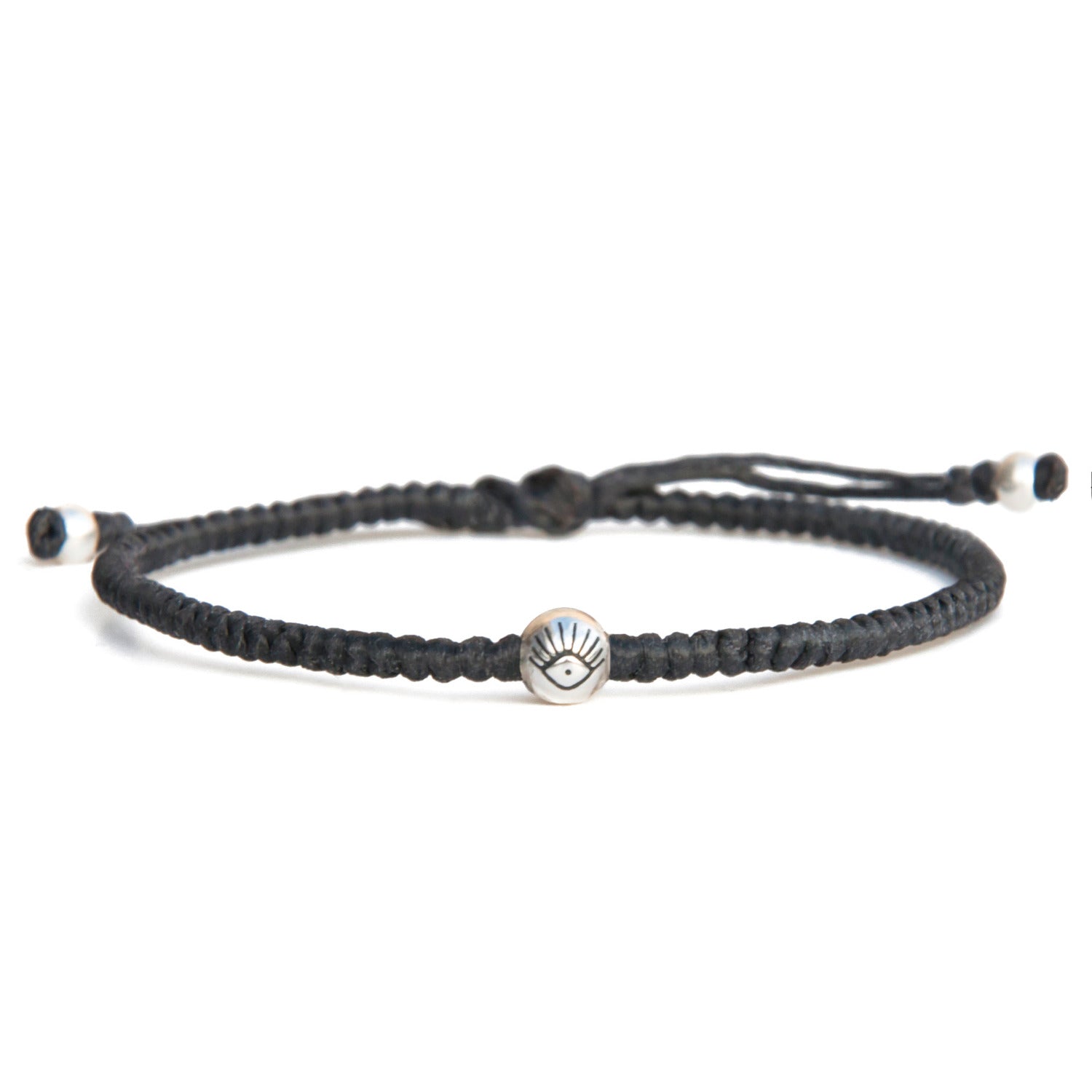 Evil Eye Black Rope Friendship Bracelet