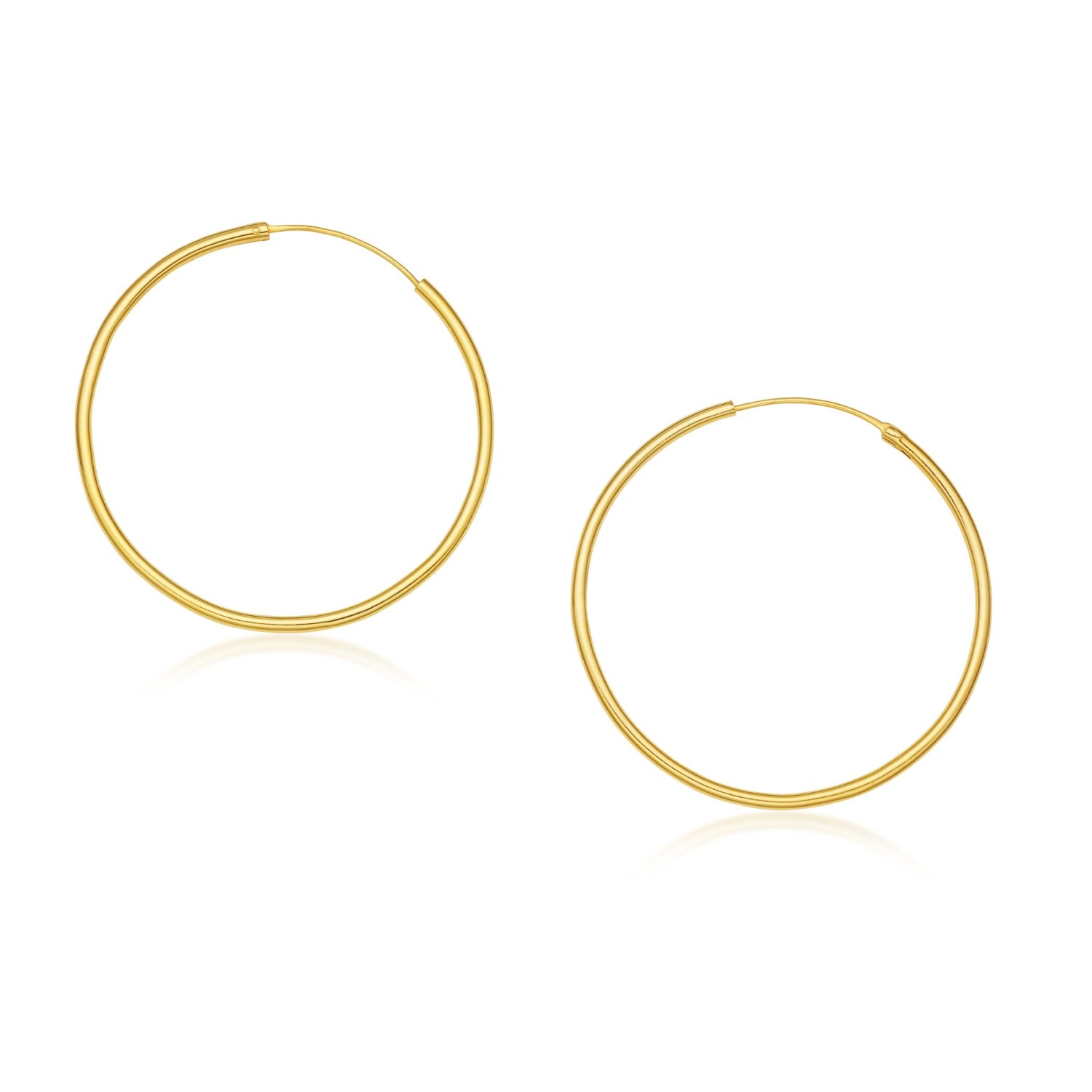 Lunar Hoops Classic Hoops In 14k Gold