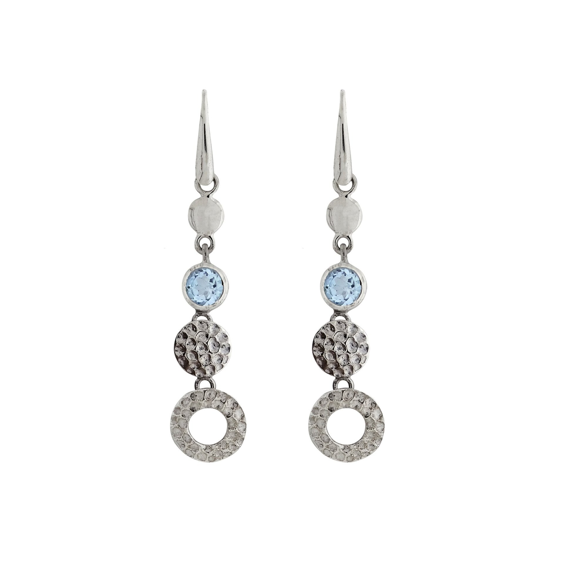 Lakshmi Earrings Blue Topaz