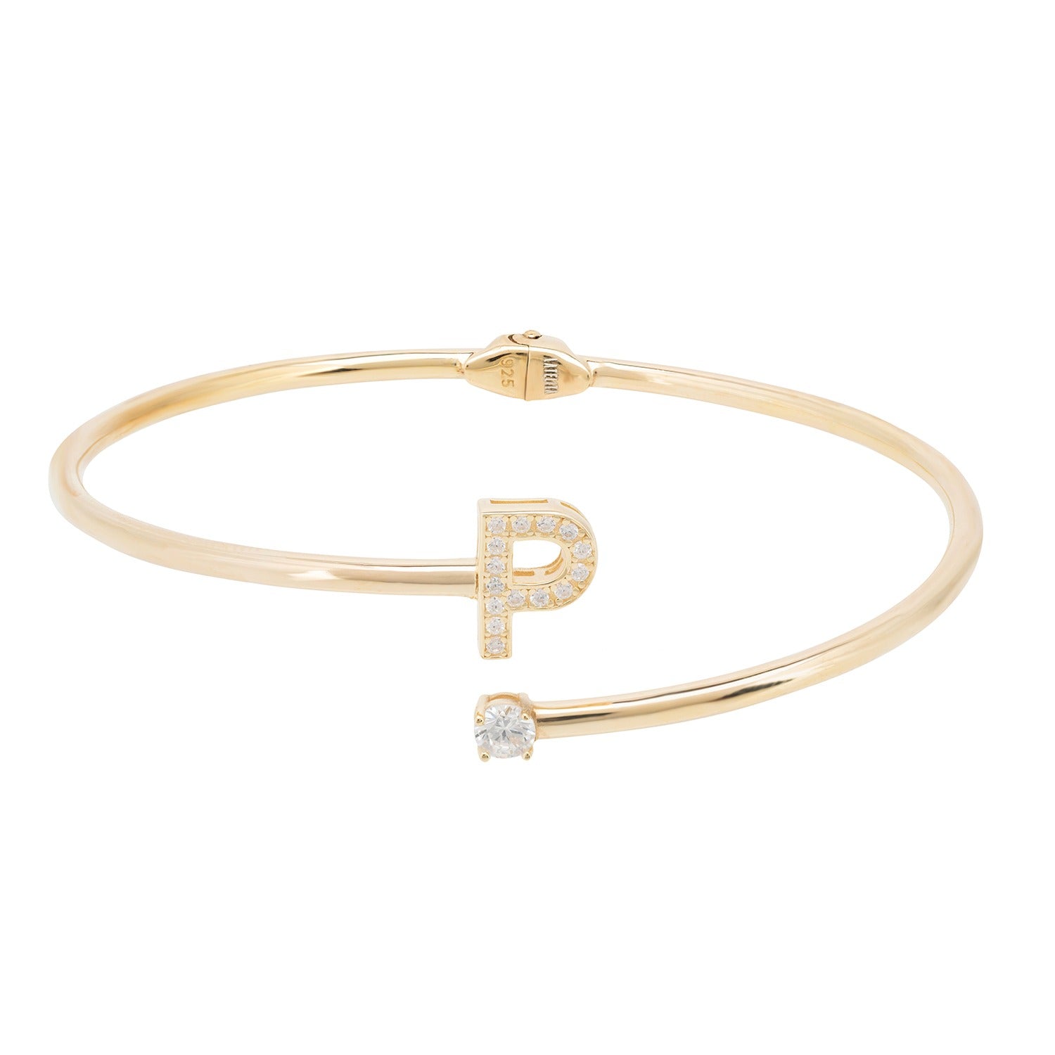 Initial Bangle Gold P