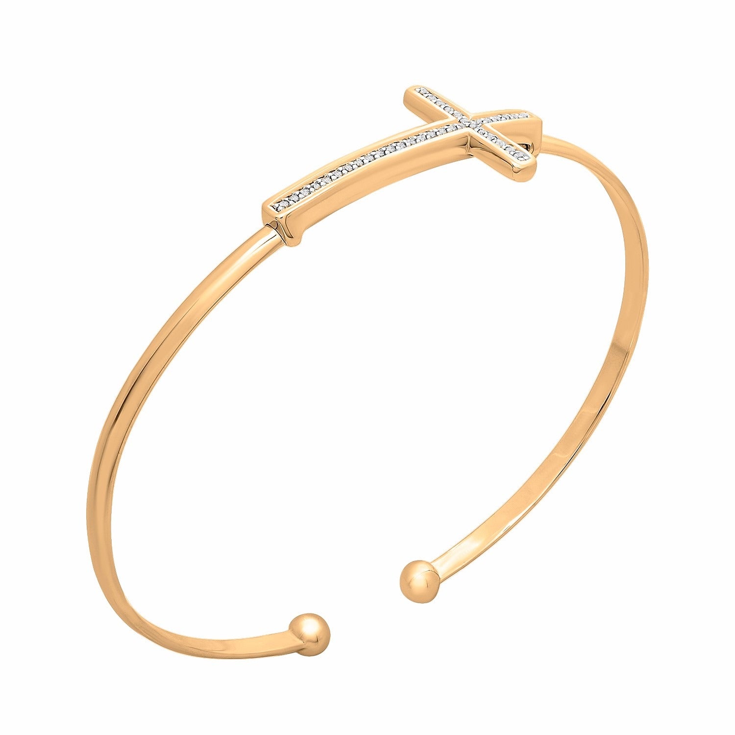 Vermeil Bruna Cross Bangle Bracelet